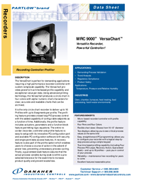 Thumbnail of document Data Sheet - VersaChart Circular Chart Recorder